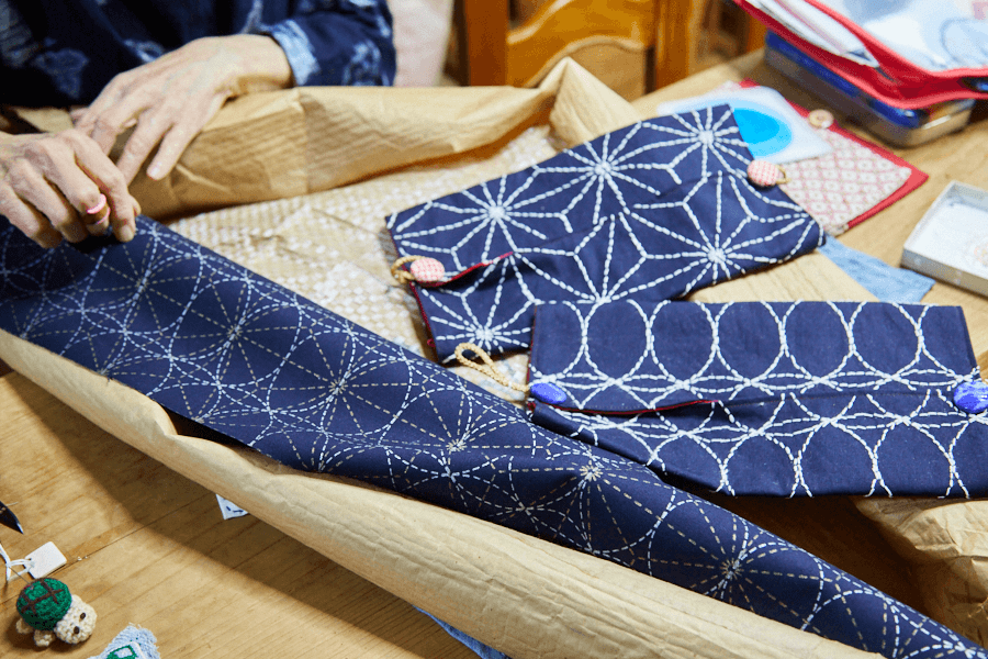 雪の季節の針しごと　刺し子